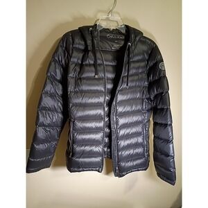Calvin Klein Packable Lightweight Premium Down Puffer Jacket Full Zip Size Med